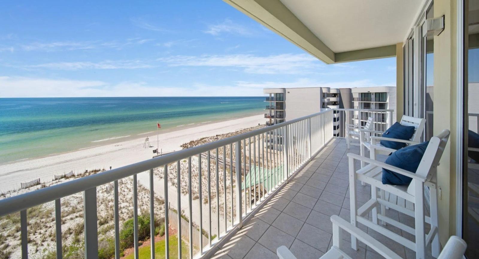 beachfront views from condo